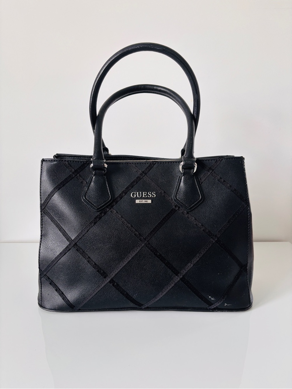 GUESS Aria Satchel Tote Bag